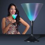 LED Martini Glass with Classy Black Base