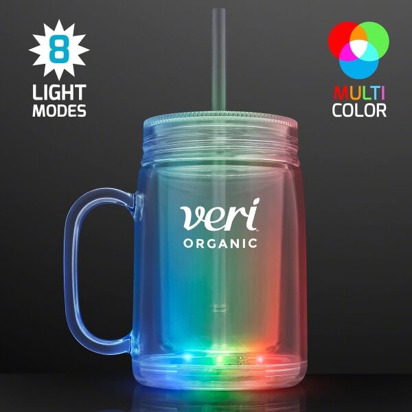 Main Product Image for LED Mason Jar Travel Cup