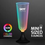 LED Mini Champagne Glass Sippers, Slow Color Change