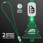 Buy LED Neon Lanyard with Acrylic Tree Pendant - Green