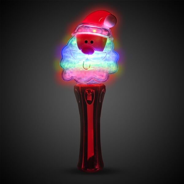 Main Product Image for Custom Printed LED Santa Spinner Wand - 7 1/2"