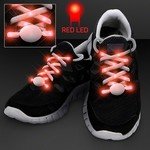 LED SHOELACES FOR NIGHT FUN RUNS - Red