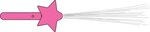 LED Shooting Star Sparkling Fiber Optic Wands - Pink