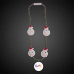 LED Snowman Bead Necklace - Digital -  