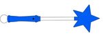 LED Super Star Wands - Blue