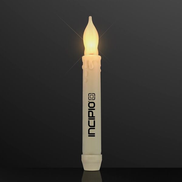 Main Product Image for LED Taper Candles, Flickering Amber Light
