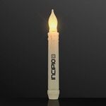 LED Taper Candles, Flickering Amber Light - Orange