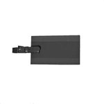 Leeman New York Majestic Leather Luggage Tag - Black