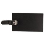 Leeman New York Whitney Rectangular Luggage Tag - Black