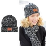 Leeman(TM) Heathered Knit Cuffed Rib Beanie -  