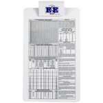 Legal Clipboard with 4" Clip - White