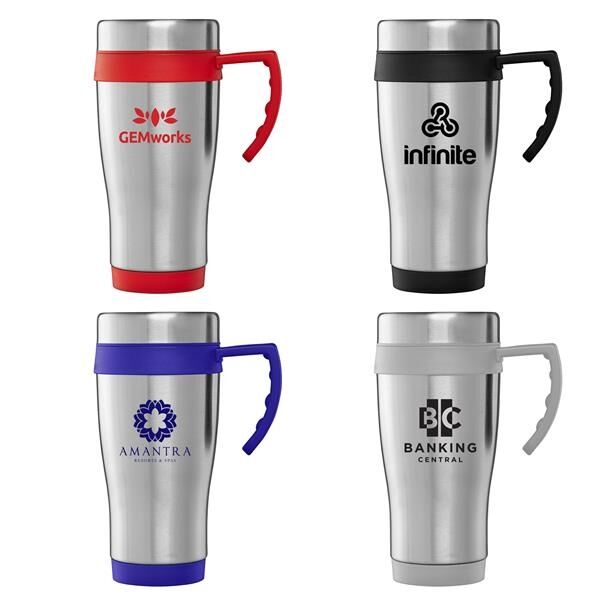 Main Product Image for Legend Plus - 16 oz. Stainless Steel Travel Mug with Handle