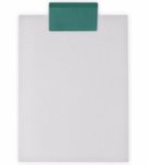 Letter Clipboard - White with Teal Clip