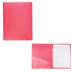 Letter Size Folder w/ Writing Pad - Red