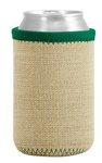 Liam Burlap Neoprene Can Insulator - Pine Green