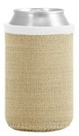 Liam Burlap Neoprene Can Insulator - White