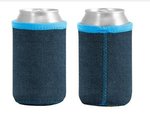 Liam Denim Neoprene Can Insulator - Light Blue