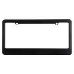 License Plate Frame (2 Holes - Straight Bottom) - Black