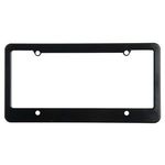 License Plate Frame (4 Holes - Straight Bottom) - Black
