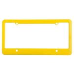 License Plate Frame (4 Holes - Straight Bottom) - Yellow