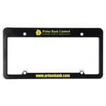 License Plate Frame (4 Holes - Straight Top) - Black