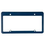 License Plate Frame (4 Holes - Straight Top) - Dark Blue