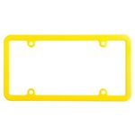 License Plate Frame (4 Holes - Universal) - Yellow