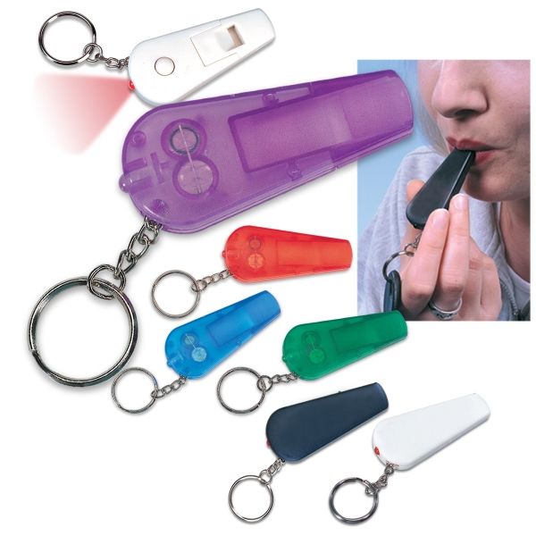 Main Product Image for Imprinted Light 'n Whistle Key Tag