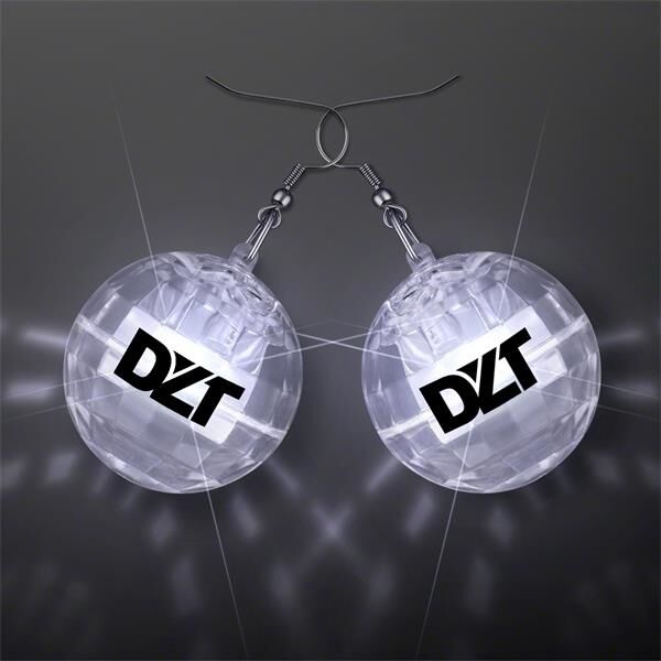 Main Product Image for Light Projecting Disco Ball Earrings, 1 Pair