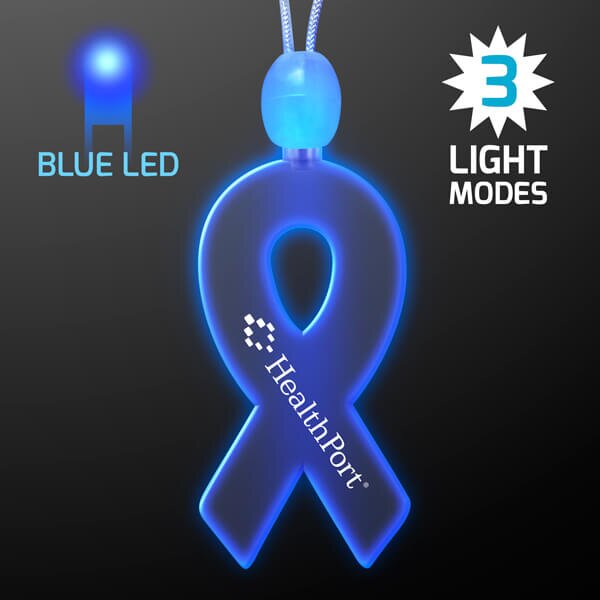 Main Product Image for Light-up acrylic ribbon LED necklace - Blue