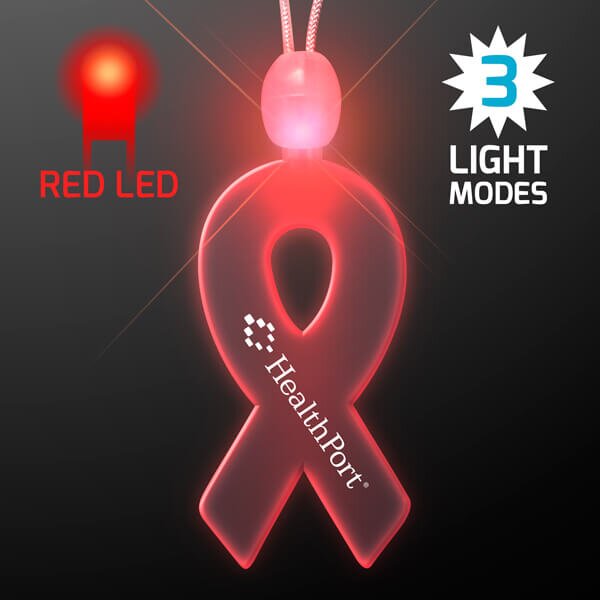 Main Product Image for Light-up acrylic ribbon LED necklace - Red