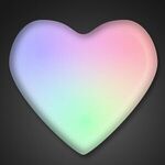 Light Up Aurora Heart Color Changing LED Pin -  