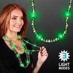 LIGHT UP BEADS - Green & Gold