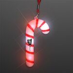 Light Up Candy Cane Necklace -  