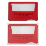 Light Up Credit Card Magnifier - Red