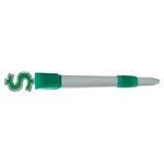 Light Up Dollar Sign Pen - White