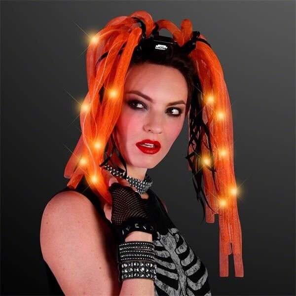 Main Product Image for Light Up Hair Noodle Headband - Orange