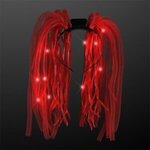 Light Up Hair Noodle Headband - Red - Red