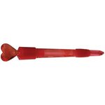 Light Up Heart Pen - Red