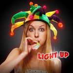 Buy Costume Hat Light-Up LED Glow Mardi Gras Hat