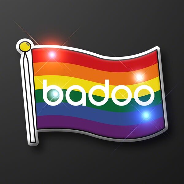 Main Product Image for Light Up Rainbow Pride Flag Pins