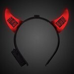 Light Up Red Devil Horn Headboppers -  