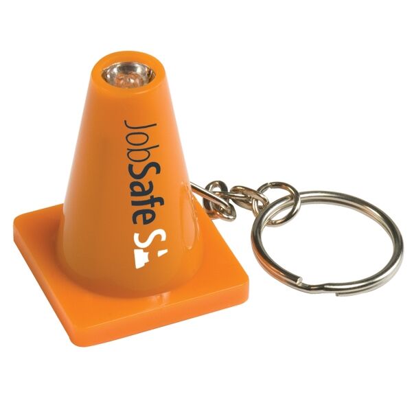 Main Product Image for Light Up Safety Cone Keytag