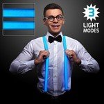 LIGHT UP SUSPENDERS WITH LEDS - Blue