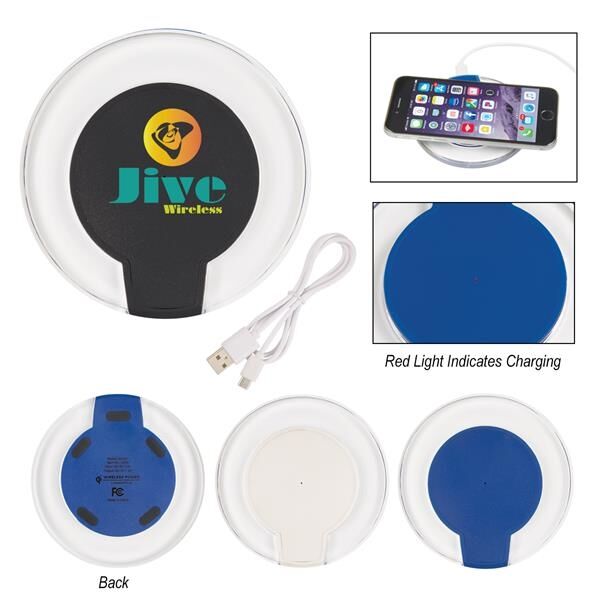 Main Product Image for QI CERTIFIED LIGHT UP WIRELESS CHARGING PAD