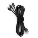 Light-Up-Your-Logo 10 Foot 2-in-1 Cable - Black