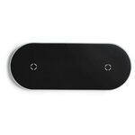 Light-Up-Your-Logo Duo Wireless Charging Pads - Black