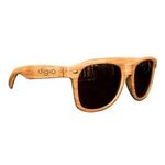 Light Wood Tone Miami Sunglasses - Light Wood