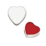 Lip Moisturizer Heart Tin - White