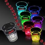 Lite-up Rainbow LED Glow Light Up Shot Glass with J Hook - Multi Color